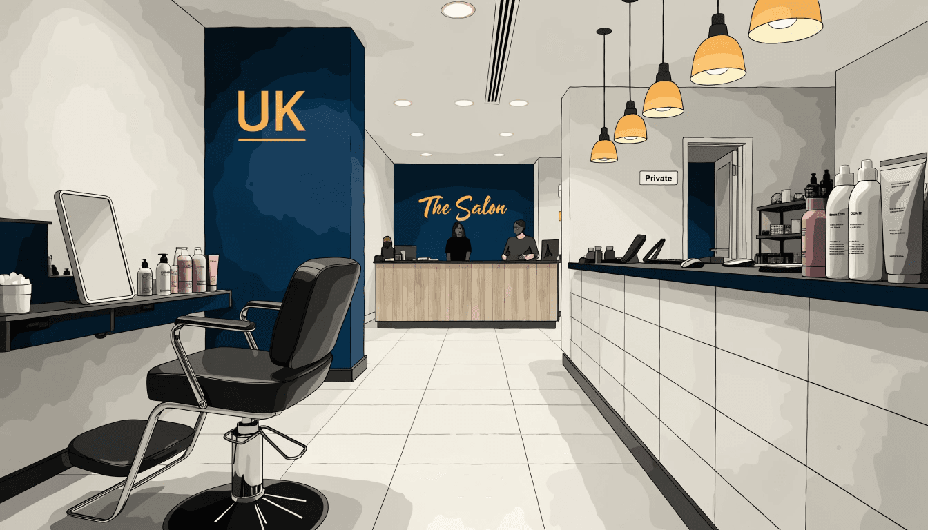 a modern salon interior representing an effective salon marketing strategy in action