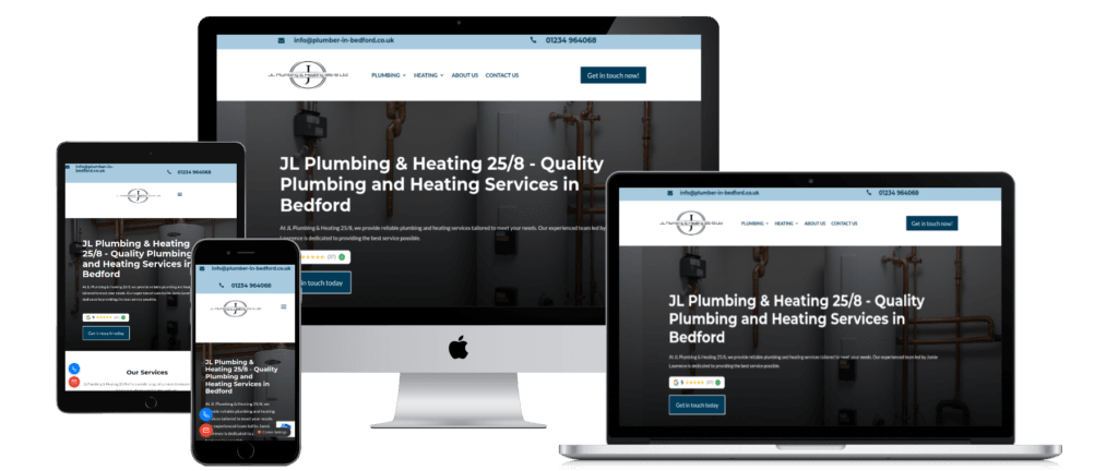 plumbing website all device