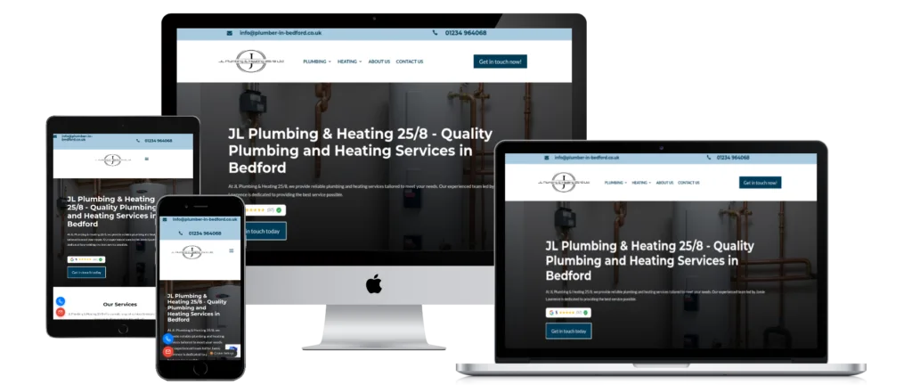plumbing website all device