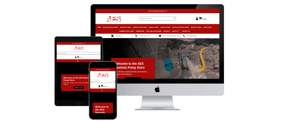aes rewinds ecommerce website