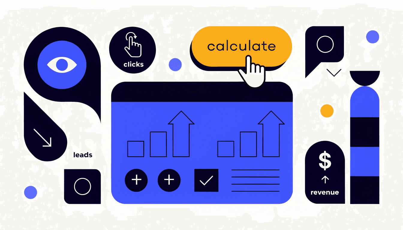illustration of a ppc roi calculator tool for small businesses estimating google ads returns illustration of a ppc roi calculator tool for small businesses estimating google ads returns