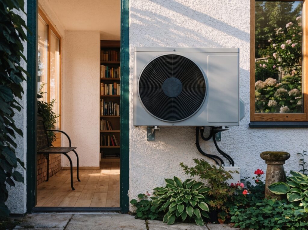 air conditioning unit installed in a converted home office